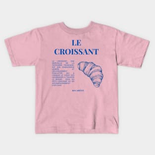 Le Croissant French Pastry Kids T-Shirt